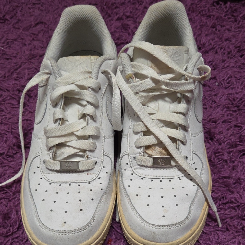Nike White Air Force Ones Sneakers